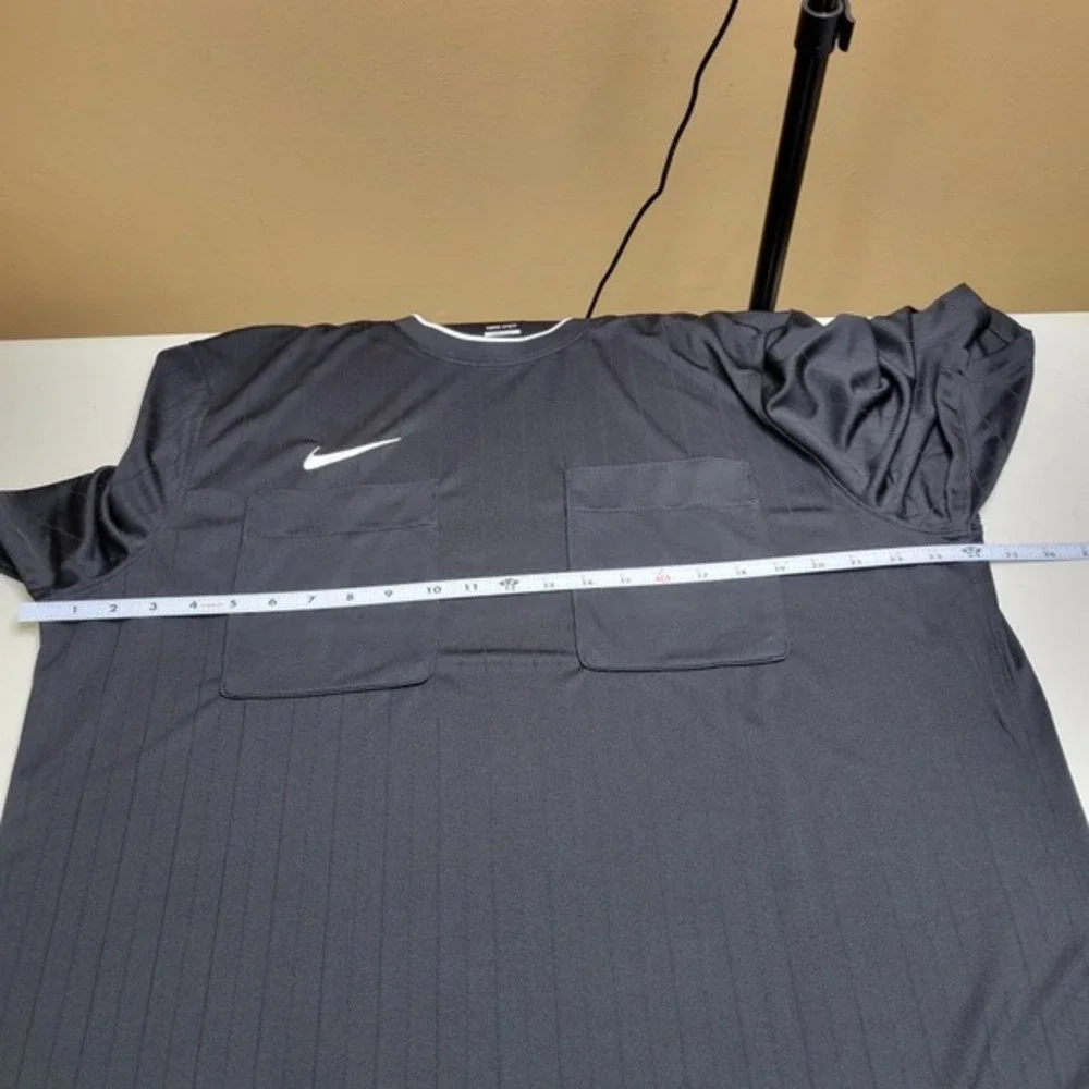 NWT Nike Dri-Fit Referee Jersey Mens Large Black Soccer Football Shirt DH8024‎